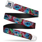 Buckle-Down Belt's Seatbelt Lilo &Amp Stitch Kids, Multicolor, 1.0" Wide-20-36 Inches in Length