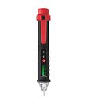 amiciSense Non-Contact Voltage Tester AC 12V-1000V Live/Null Wire Tester with Breakpoint Detection, Flashlight, Adjustable Sensitivity and 2xAAA Battery