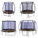 Kanga 10ft Premium Trampoline with Safety Enclosure, Net, Ladder and Anchor Kit (10ft)