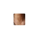 Dabovos 18K Gold Plated Cubic Zirconia Necklaces for Women Trendy Layered Round CZ Twisted Chain Necklaces Y-Shaped Diamond Solitaire Lariat Necklaces Dainty Bridal Wedding Jewelry Gifts
