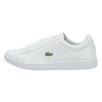 Lacoste Women's Hydez Sneaker, White/Gold, 8.5