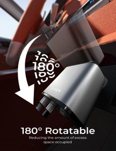 LISEN Retractable Car Charger 69W – Fast USB Car Adapter