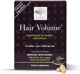 New Nordic Hair Volume, 30 Tablets Hair Growth Supplement, Biotin and Naturally Sourced Ingredients