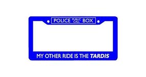 Doctor Who License Plate Frame - My Other Ride is A Tardis