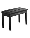 VEVOR Piano Bench, 29.5" x 14" x 19", Duet Keyboard Piano Chair with High-Density Padded Cushion, Storage Compartment for Music Books, Wooden Piano Bookcase Stool Seat, for Vanity and Living Room