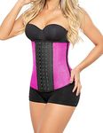 Ann Chery Corset Waist Trainer for Women - Colombian Waist Cincher - 3 Hook Latex Body Shaper - Edition 2046, Pink, 2XL/40 (Fits 33-34 Inch Waist)