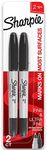 Sharpie Twin Tip Permanent Markers, Fine and Ultra Fine, Black, 2 Count