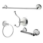 Kingston Brass BAK1111478C Victorian 4-Piece Bathroom Hardware, Polished Chrome