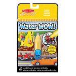 Melissa & Doug Water WOW, Vehicles Magic Painting Book with Water Pen, Water Colouring Books for Children Age 3 4 5 6 7, Travel Toys for Toddlers on Plane Activities for Kids Travel Activity Packs