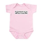 CafePress Dachshunds Are My Best Friends Infant Bodysuit - Cute Infant Bodysuit Baby Romper