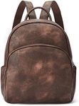 Telena Small Backpack Purse for Women Cute Mini Leather Travel Shoulder Bags Coffee