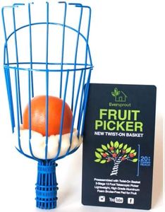 EVERSPROUT Twist-On Fruit Picker Basket, Twists onto Standard US Threaded Pole (3/4-inch ACME), Fruit Picker Head Basket, Fruit Harvesting Tool, Apple, Mango Picker etc. (Head Only, Pole Not Included)