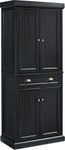 Crosley Furniture Seaside Kitchen Pantry Cabinet - Distressed Black