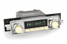 Retro Manufacturing HI-304-68-78 Hermosa Direct-Fit Radio for Classic Vehicle (Face & Ivory Buttons and Faceplate)