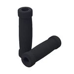 AlveyTech Foam Grips (Set of 2 - Black) for Scooter, Bicycle, Mini Dirt Bike, Mobility Scooter, 130 mm, Polyurethane