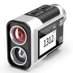 CIGMAN Golf Range Finder 1312Yards, ±1M Precision, Side Tuchable Display with Slope Compensation 25MM Eyepiece Rechargeable TYPE-C Laser Rangefinder for Golf Course