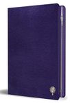 Biblia Reina Valera 1960 Tamaño grande, letra grande piel morada con cremallera / Spanish Holy Bible RVR 1960 Large Size Large Print Purple Leather with Zipper