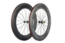 WINDBREAK BIKE 88mm Carbon Clincher Wheelset 700c Road Bike Wheel 23mm Width