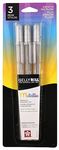 Sakura 57386 3-Piece Gelly Roll Blister Card Metallic Gel Ink Pen Set, Silver