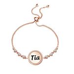 Grandma Gift Bracelet Gigi Bracelet Birthday Gifts for Grandma Godmother Family Jewelry (Tia RG)