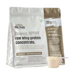 The Whole Truth Whey Protein Concentrate Unflavoured |1 kg (2.2 lbs) | 26g Protein per scoop | 6.4g BCAA | 100% Authentic Whey & No Adulteration | Clean and Light | Muscle Building | Vegetarian