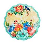 TPW Ltd The Pioneer Woman Delaney Dinner Plate, Teal set of 8