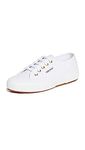 Superga Unisex's Cotu Classic Trainers Fashion-Sneakers, White Pale Gold, 10.5