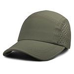 Outdoor Shaping Ultra-Light Breathable, Baseball Cap Flat-Top Sport, Quick-Dry Hat with Side Ventilation, Summer Outdoor Cap Adjustable, Hiking Running Travel Daily Wear Army Green