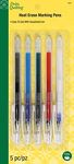 Dritz Heat Erase Pens 5 Count Notion, UNITS, Assorted Colors