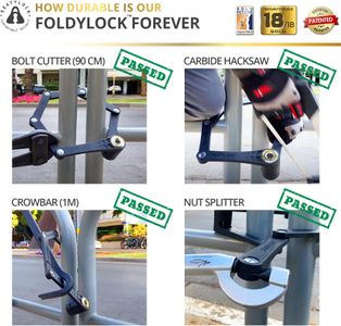 FoldyLock Forever Folding Bike Lock – 90cm Hardened Steel
