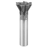 Dovetail Groove Milling Cutter 6 Flute Milling Cutter 60° Chamfer Angle Milling Cutter Tools Carbide Cemented End Mills Straight Shank D40xa60°xd20