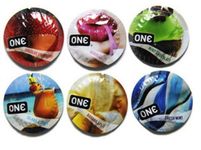 ONE Color Flavor Waves Assorted Condoms - 12 Latex Condoms