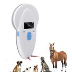 Pet Microchip Scanner RFID Chip Reader Scanner 134.2Khz Pet Microchip Recognition Reader for Pet Animal Cat Dog Microchips Transponders in Cushioned Case