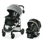 Graco Modes Pramette Travel System, 3-in-1 Baby Stroller and Car Seat Combo with SnugRide SnugLock 35 Infant Car Seat, Rear-Facing from 1.8-16 kg (4-35 lb), Ellington