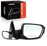 A-Premium Right Passenger Side Power Door Mirror Compatible with Honda Civic 2016-2021 with Power Glass Adjust with Heated Manual Folding White Outside Rear View Mirror Replace# 76208TBCA03ZA