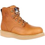 Georgia Boot Men's 6 Inch Wedge St Work Shoe, Barracuda Gold, 10.5 W US