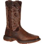 Durango Lady Rebel Work Women's Steel Toe Western Boot, Dark Brown and Sunset Brown, 5 UK