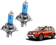 WolkomHome Car H4 halogen headlight bulb 12V 130/100W 5000K Cool Blue Headlights Lamp Light Bulb Replacement for Renault Duster T2