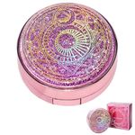 Travel Contact Lens Cases with Mirror, Magical Girl, Durable, Compact, Portable Soak Storage Kit, Protect Your Eyes, Home Case Easy Carry Mini Box,Tweezers Solution Bottle Lens Container