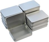 Wobe 12pcs Metal Rectangular Empty 