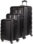 SwissGear 7366 Hardside Expandable Luggage with Spinner Wheels, Black, 3-Piece Set (19/23/27), 7366 Hardside Expandable Luggage with Spinner Wheels