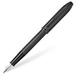 CROSS Townsend Black PVD Micro-Knurl Fountain Pen – FINE Nib