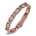 Jeracol Copper Bracelet for Women,Magnetic Bracelets with Lucky Clover,Adjustable Length with Sizing Tool in Gift Box