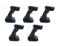 Zebra DS2278 Series Cordless Handheld Standard Range Area Imager Kit with Presentation Cradle and USB Kit, Black, 5 Pack