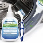 Mold-Stain Remover Gel for Washing Machine Seal, Front Load Washer Gasket, Shower Caulk & Bathroom Grout, Black Mold-Remover for Tile, Silicone Sealant & Refrigerator Gasket, 8 Oz