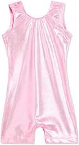 Domusgo Toddler Gymnastics Leotard Size 1t 2t Sparkle Pink Biketard
