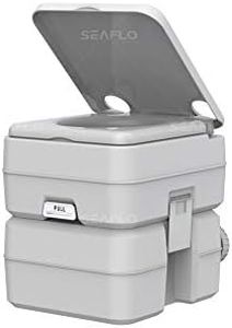 SEAFLO Portable Toilet for RV, Boat, and Camping (5.3 Gallon)