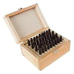 Stalwart Letter & Number Steel Punch Stamp Set, 36 Piece(for Metal Keys Crafts Leather and More)