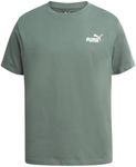 PUMA Boys Shirt - Cotton Crewneck Short Sleeve Active T Shirt for Boys with Logo (Sizes: 8-20), Size 14-16, Green