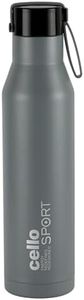 Cello Maestro Thermosteel Flask, 750ml, Grey | 24 Hours Hot & Cold Stainless Steel Bottle | Leak Proof & Screw Top Lid | Ideal for Office, Gym, Home, Kitchen, Hiking, Trekking, Travel Bottle